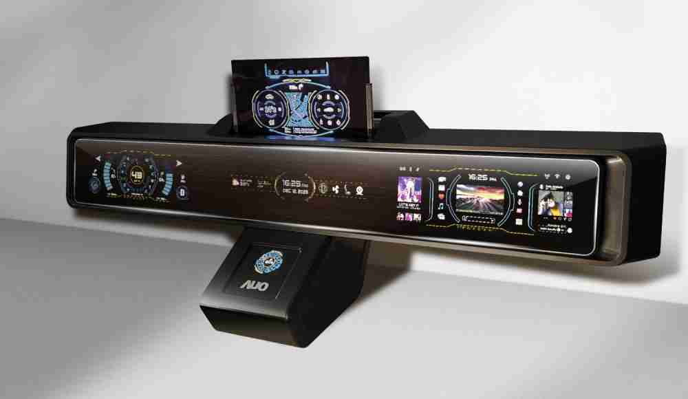 冰球突破Micro LED沉浸式车舱显示方案结合 可卷式、、可伸缩的Micro LED应用并可呈现不同的质感纹路，，，展现人性化设计